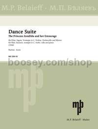 Dance Suite - flute, bassoon, trumpet in C, violin, cello & piano (score)