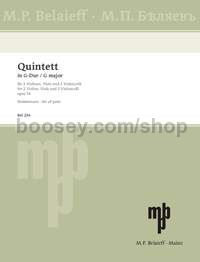 Quintet in G major op. 14 - 2 violins, viola & 2 cellos (set of parts)