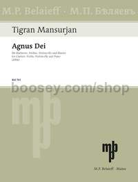 Agnus Dei - violin, clarinet (in Bb), cello & piano (score & parts)