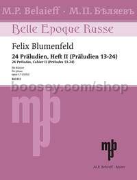24 Preludes op. 17, book 2 - piano