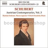 Deutsche Schubert Lied Edition (23): Austrian Contemporaries, vol.3 (Naxos Audio CD)