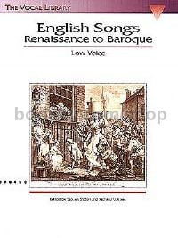 English Songs: Renaissance to Baroque (Low Voice)