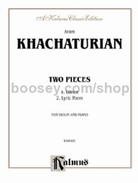 Two Pieces for violin & piano (Kalmus Classic Edition)