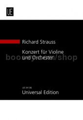 Concerto for Violin (Violin & Orchestra) (Study Score)