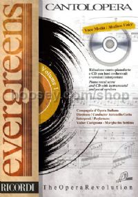 Cantolopera - Evergreens (Medium Voice & Piano) (Book & CD)