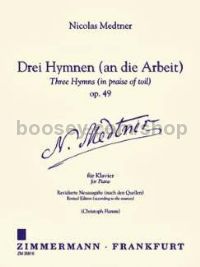 Three Hymns op. 49 - piano
