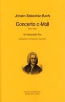 Concerto in C minor BWV1060 arr. 3 cellos (score & parts)