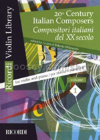 20th Century Italian Composers, Vol.I (Violin & Piano)