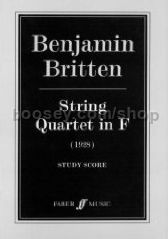 String Quartet in F major (Study Score)