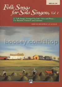 Folk Songs for Solo Singers 1 Medium/Low (Book & CD)