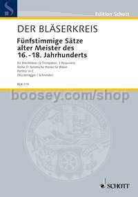 Fünfstimmige Sätze alter Meister - brass instruments (score)