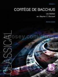 Cortège de Bacchus for brass band (score)