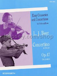 Concertino in E minor, op. 47 for violin & piano