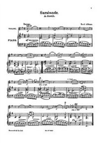 Sarabande and Gigue for Violin & Piano