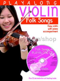 Playalong Violin Folk Songs (Book & CD)