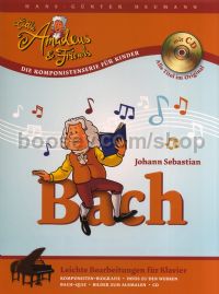 Little Amadeus Und Friends: Bach (for piano) + CD (in German)