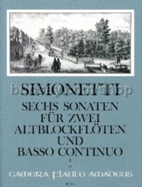 6 Sonatas Op. 2 Vol. I: Sonatas 1-3