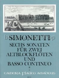 6 Sonatas Op. 2 Vol. II: Sonatas 4-6