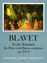 Six Sonatas Op. 3/1-3 Volume I: Sonatas 1-3