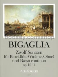 Bigaglia 12 Sonatas, Op. 1, Nos 1–4