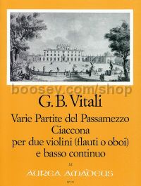 Varie Partite del Passamezzo Op.7/1 / Ciaccona Op.7/3