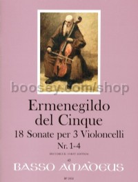 18 Sonate per 3 Violoncelli Volume 1 (Score & Parts)