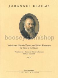 Variations on a Theme of Robert Schumann, op. 23 - piano 4-hands