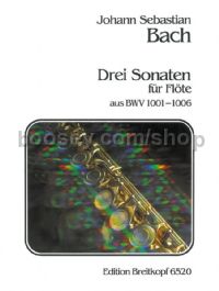 3 Sonatas and 3 Partitas BWV 1001-1006 - flute transcriptions