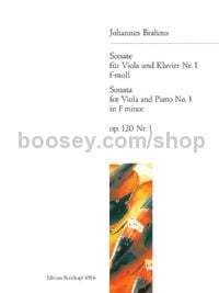 Sonata No. 1 in F minor, Op. 120/1 - viola & piano
