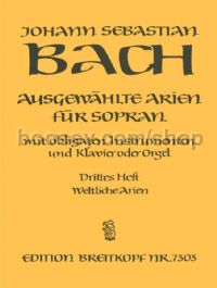 Ausgewahlte Arien 3 - soprano & organ