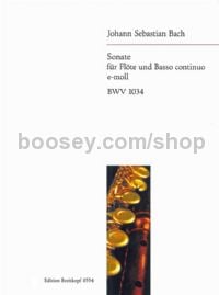 Sonata in E minor BWV 1034 - flute & piano