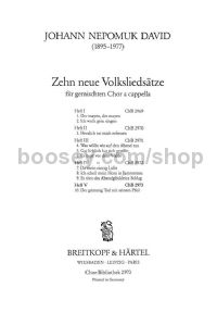 10 Neue Volkslieder, Vol. 5 (choral score)