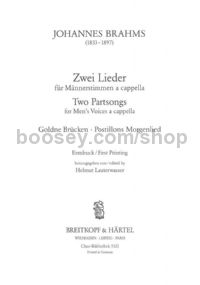2 Lieder (Goldne Brücken, Postillons Morgenlied) (choral score)
