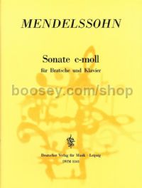 Sonata in C minor - viola & piano