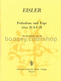 Präludium und Fuge über B-A-C-H - violin, viola & cello