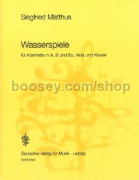 Wasserspiele - clarinet, viola & piano