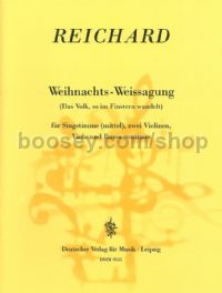 Weihnachts-Weissagung - voice & string ensemble (score)
