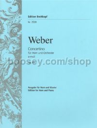 Concertino in E minor, op. 45 - horn & piano