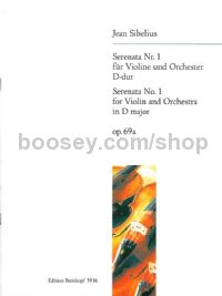 Serenade, No. 1 op. 69a - violin & piano reduction