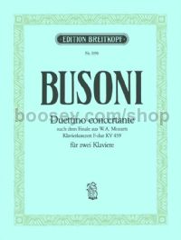 Duettino Concertante Busoni-Verz. B 88 - 2 pianos