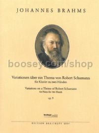 Variations on a Theme of Robert Schumann, op. 9 - piano