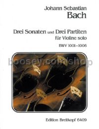 3 Sonatas & 3 Partitas BWV1001-6 - violin