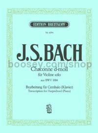 Chaconne in D minor aus BWV 1004 - harpsichord