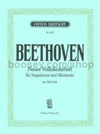 Neues Volksliederheft - solo voice, piano, violin, cello (set of parts)