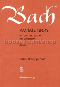 Cantata No. 48 Ich elender Mensch (vocal score)