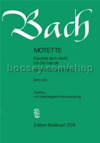 Motette: Fürchte dich nicht BWV 228 - mixed choir