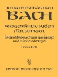 Ausgewählte Arien für Sopran 1 - soprano, instruments, piano