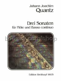3 Sonatas, QV 1:150/75/114 - flute & basso continuo