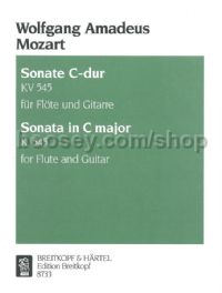 Sonata 'facile' in C major K. 545 - flute & guitar