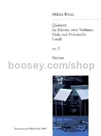 Piano Quintet in F minor, op. 2 - 2 violins, viola, cello, piano